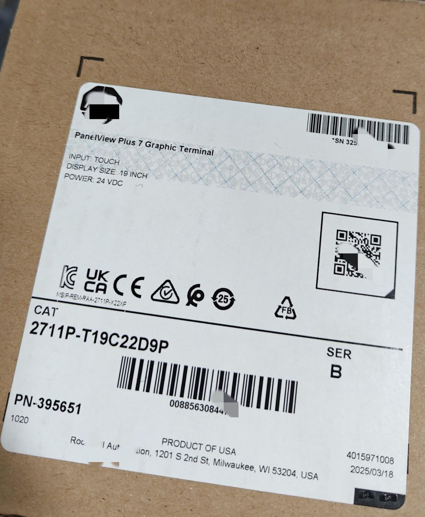 1PC NEW in Box 2711P-T19C22D9P 2711P T19C22D9P 2711PT19C22D9P Fast Ship