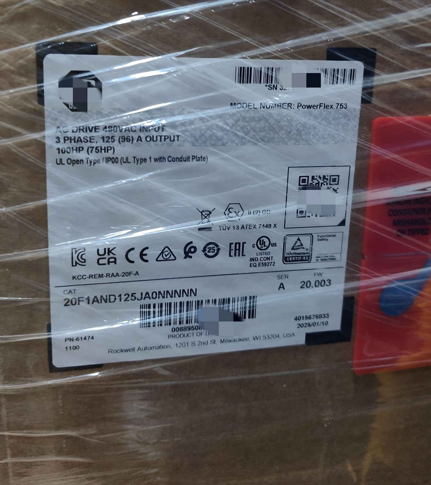 1PC NEW in Box 20F1AND125JA0NNNNN 20F1AND125JA0NN 20F1AND125JA0 Fast DELIVERY